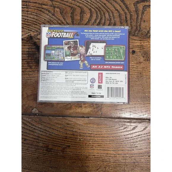 ATARI Backyard Football 2004 NFL PC CD-ROM Windows 98/Me/2000/XP. FREE SHIPPING - Picture 3 of 6